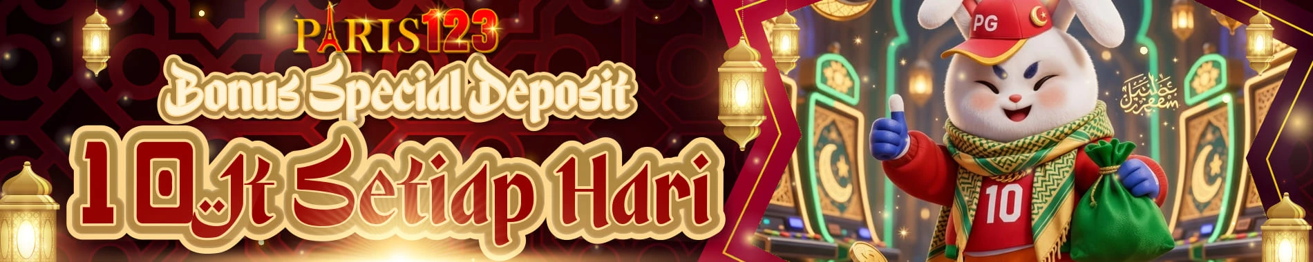 PARIS123 BONUS SPESIAL DEPOSIT 10JT 